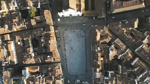 Wallpaper Mural Aerial view of vibrant rooftops and historic buildings in the city center, Florence, Italy. Torontodigital.ca