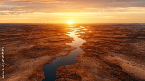 Utilization of the ground sarut mud and grass terrain at sunset photo