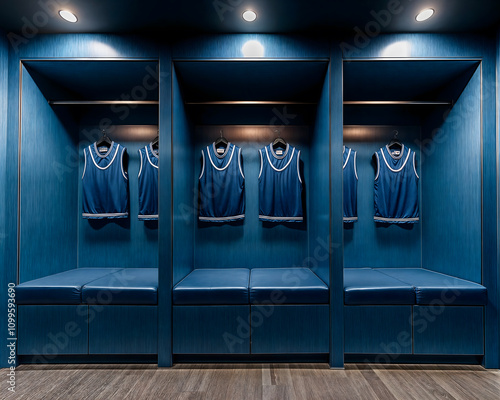 Changing room professional basket-ball locker room