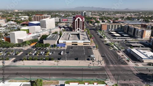 Wallpaper Mural Aerial view of modern architecture and vibrant cityscape featuring Mesa Arts Center, Downtown Mesa, Arizona, United States. Torontodigital.ca