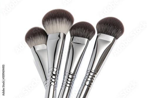 Elegant Makeup Brushes Set for Professional Makeup Artists photo