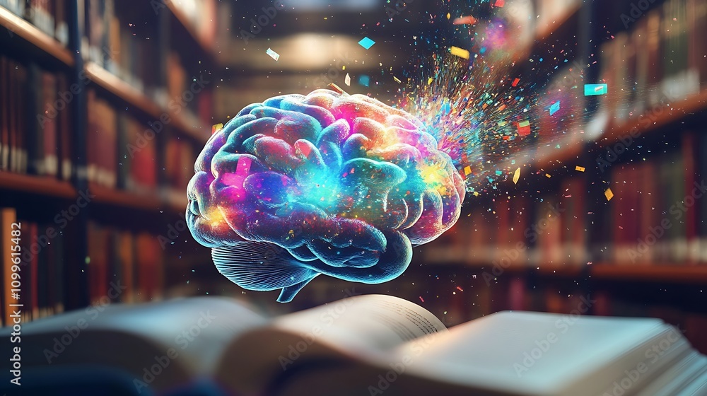 Fototapeta premium Knowledge Explosion