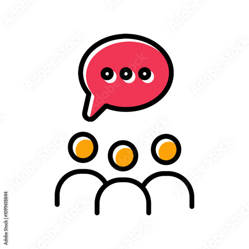 Group Chat Vector Icon