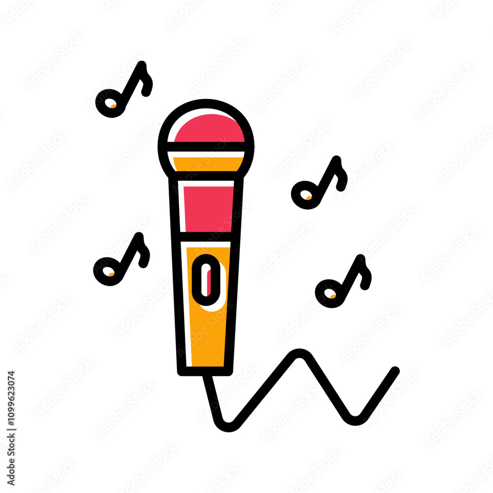 Obraz premium Karaoke Vector Icon