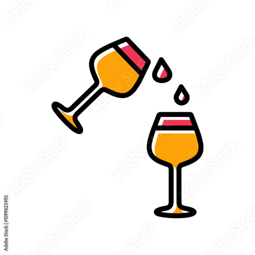 Wine Sip Vector Icon