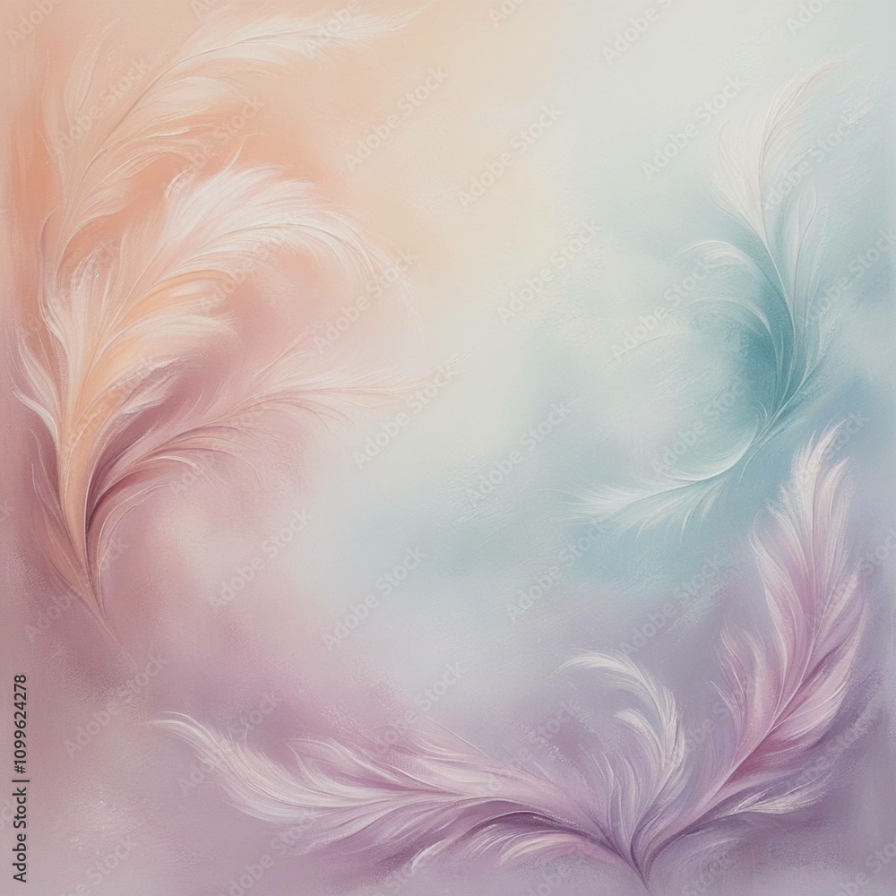 Obraz premium pink feathers background