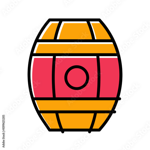 Wine Barrels Vector Icon