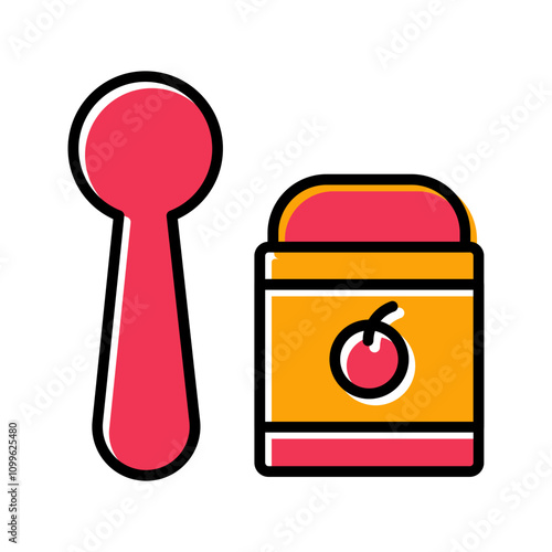 Feeding Spoons Vector Icon