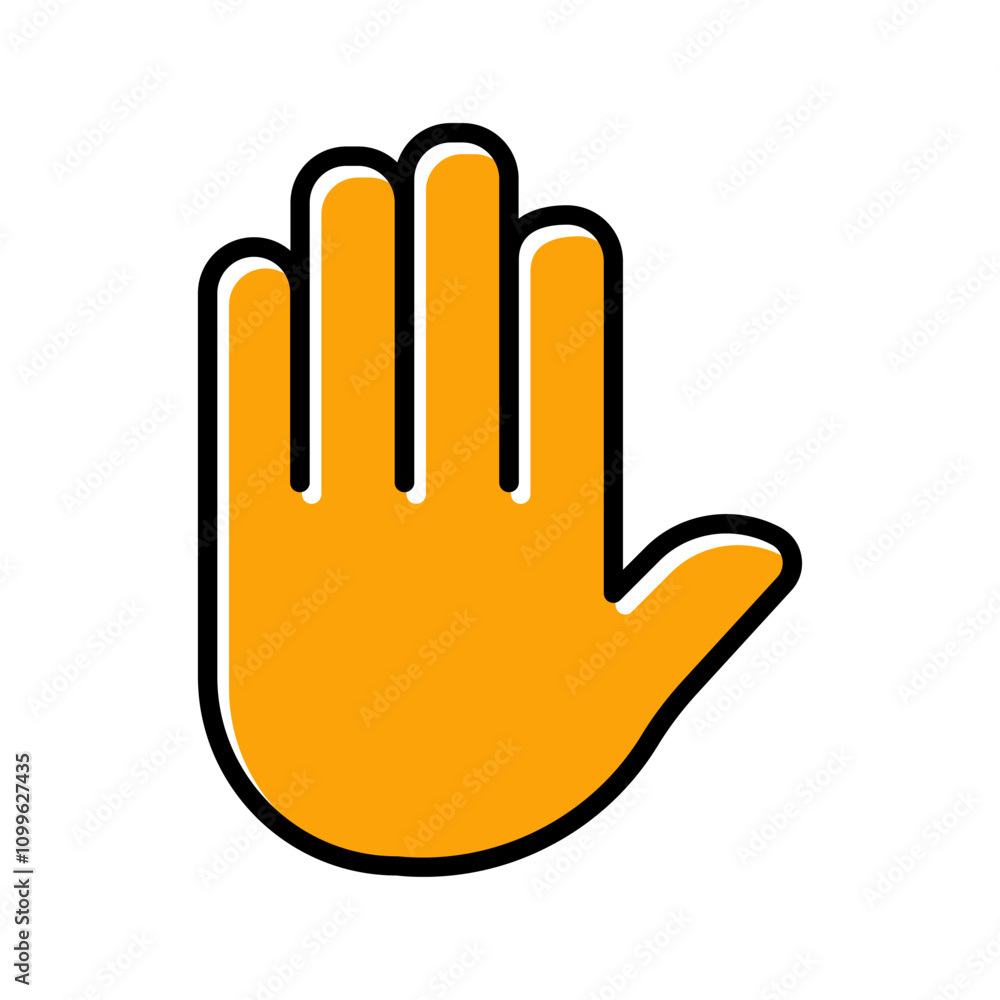 Fototapeta premium Raising Hands Vector Icon