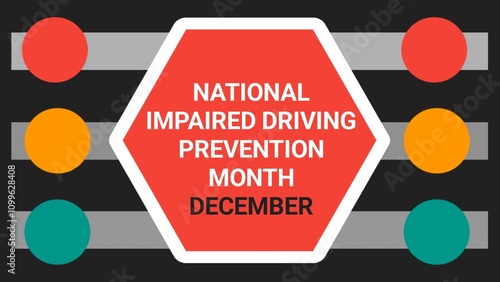 National Impaired Driving Prevention Month web banner design illustration 