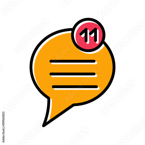 Unread Message Vector Icon