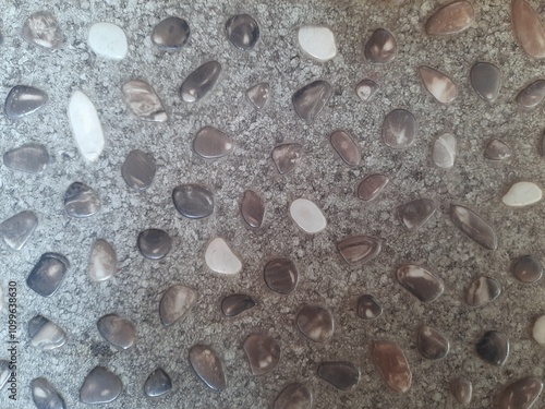 concrete with stone pebbles