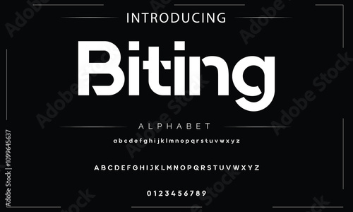 Creative font. Modern abstract digital tech font. Logo creative font, type, technology, movie, digital, music, movie. Fonts and illustration in vector format.
