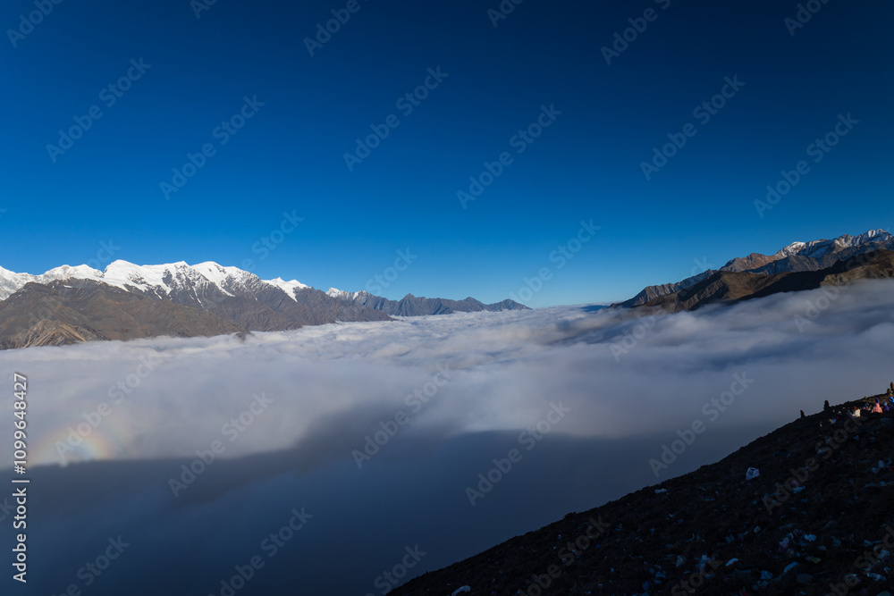 Obraz premium Scenery of Gongga Snow Mountain in Kangding, Garze Tibetan Autonomous Prefecture, Sichuan Province, China