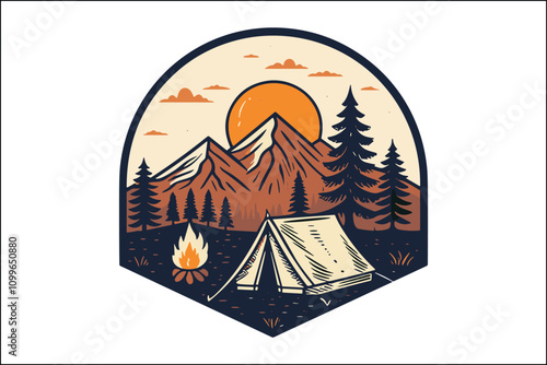 Forest Camp Tent on Stilts: Sunrise Adventure by the Lake"