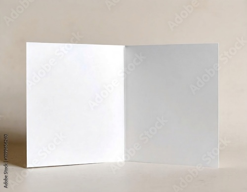 blank birthday greeting card inside 