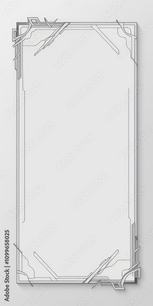Obraz premium techno invitation border design