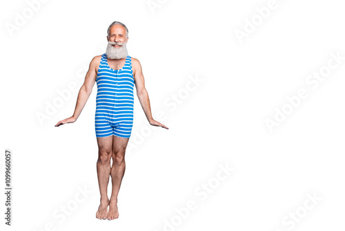 Принти на полотні Full length body size view of his he nice attractive stylish funky cheerful chee