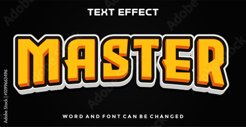 Master editable text effect