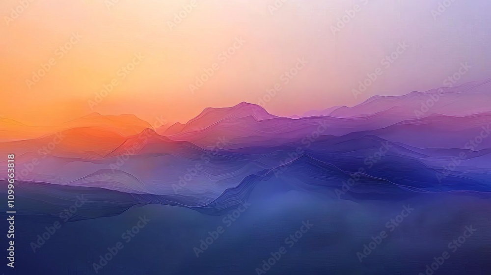 Fototapeta premium Long shot of surrealism depicting wellness, rainbow hues intertwining, dreamlike landscapes, emotional resonance, innovative artistry