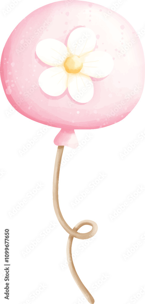 Fototapeta premium Baby girl flower4.eps