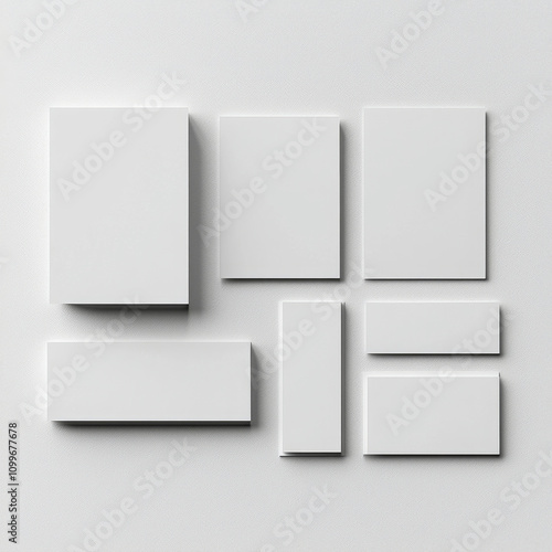 Wallpaper Mural Minimalist branding mockup featuring blank business cards and stationery Torontodigital.ca