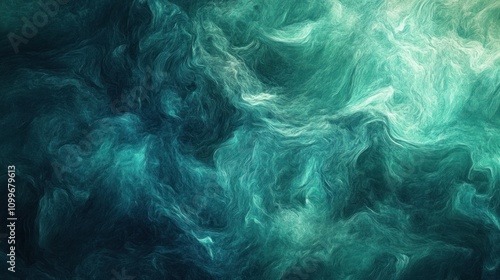 Abstract Oceanic Swirl in Teal and Turquoise with Swirling Patterns photo