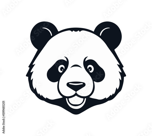 Bear vector logo. Icon of Bear vector illustration, Bear logo, Face Mascot Logo on white background vector, Grizzly logo, Panda logo