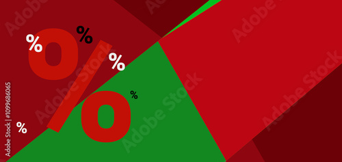 red-green flat-style backgr...