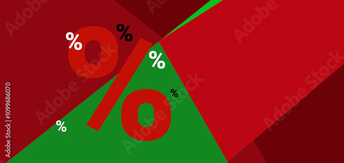 red-green flat-style backgr...