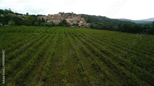Wallpaper Mural vine cellar with a litle medieval town Torontodigital.ca