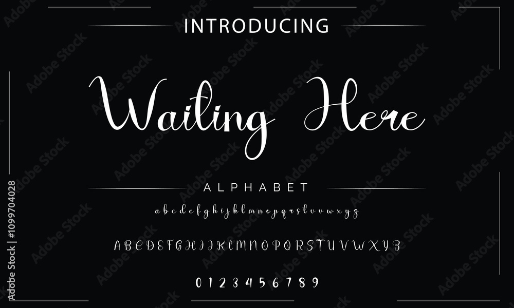 Obraz premium Hand drawn typeface. Handwritten script alphabet isolated on white background. Handmade alphabet for your designs logo, posters, invitations, cards, etc.