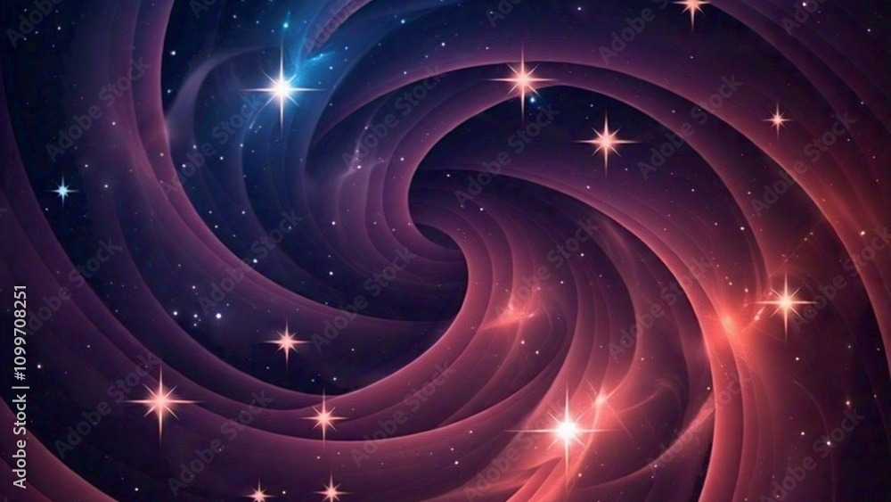 Obraz premium A colorful abstract background with a purple and pink swirl in the middle stars wallpaper 