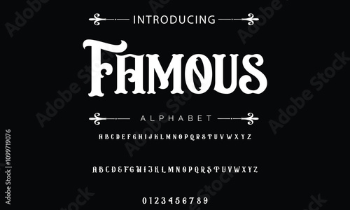 Trendy Old School tattoo vintage type font vector template. Traditional tattoo and rock style font. Tattoo Alphabet. Hipster style type font for tattoo studio and barbershop or pub design