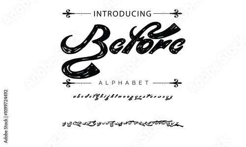 Busied Vintage tattoo font. Font for the tattoo studio logos, alcohol branding, and many others in retro style.