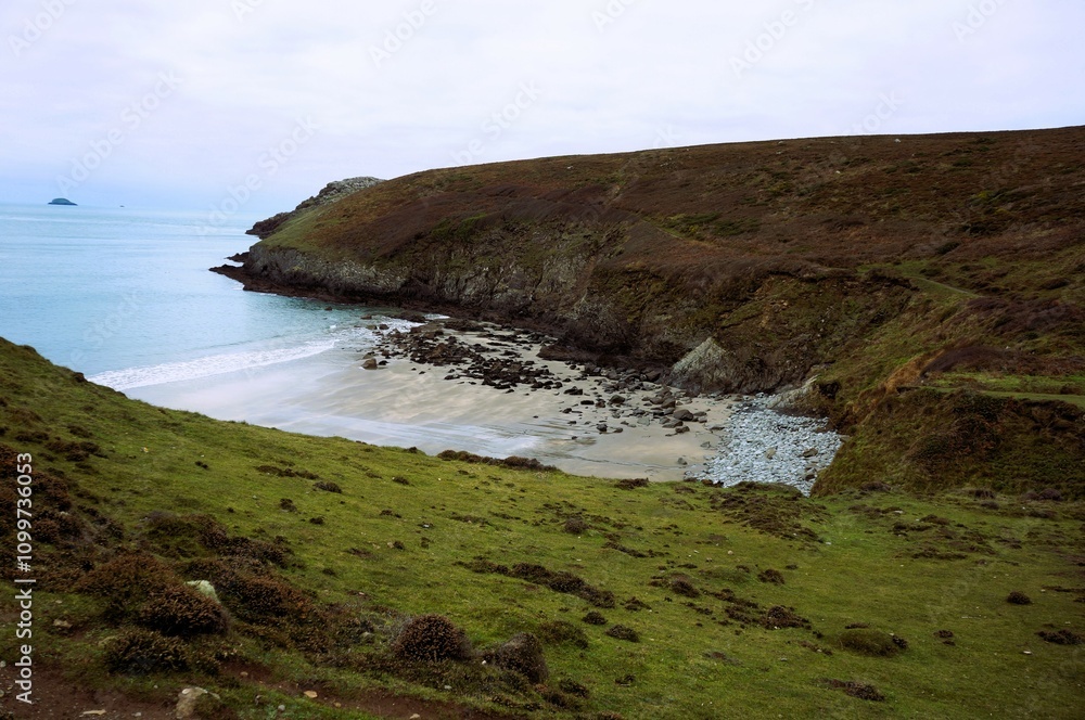 Obraz premium Beach and cliff