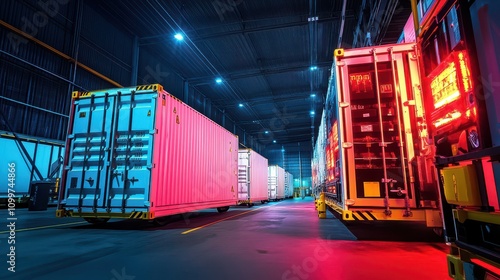 Thermal Imaging of Reefer Containers: Specialized Temperature Mapping in an Afternoon Warehouse Setting with Precision Calibration Equipment and Ultra-Detailed Diagnostic Focus.