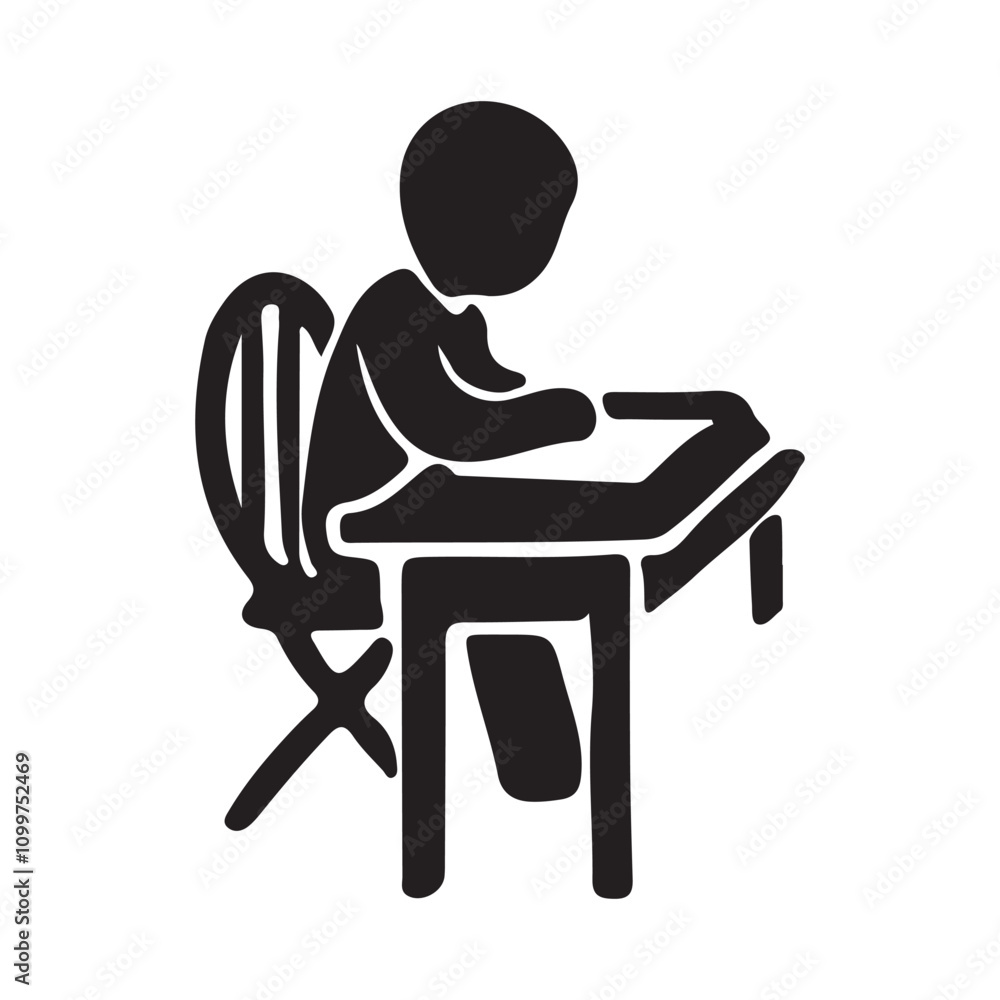 Fototapeta premium man sitting on a chair