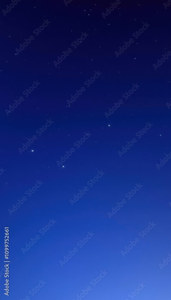 Obraz premium on a clear magnificent night sky