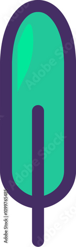 World practice of wastepaper processing concept icon. Recycling of waste paper and cardboard idea semi flat illustration. Forest and nature conservation. Saving trees and benefit the environment.