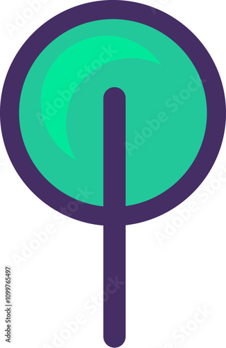 World practice of wastepaper processing concept icon. Recycling of waste paper and cardboard idea semi flat illustration. Conserve forests and nature, planting trees and reducing carbon emissions.