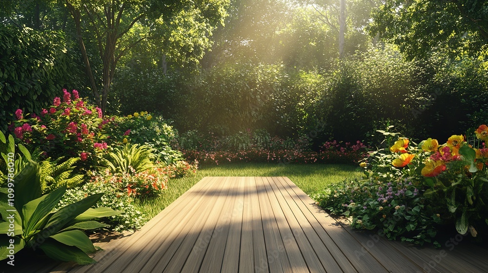 Obraz premium back garden, small garden