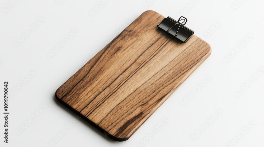 Fototapeta premium Clean Clipboard on a White Background