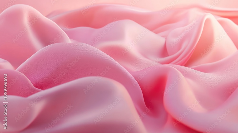 Obraz premium Soft gradient backdrop featuring a velvet pink banner