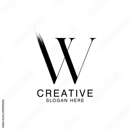 Obraz na płótnie Unique Modern Creative elegant letter W logo Abstract template Design. Premium Monogram Vector w salonie
