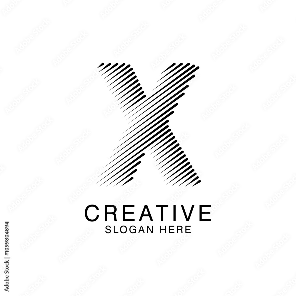 Unique Modern Creative elegant letter X logo Abstract template Design. Premium Monogram Vector