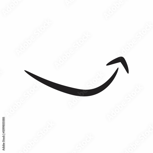 Amazon arrow icon png, smile logo icon arrow symbol vector, cartoon mouth, eps10