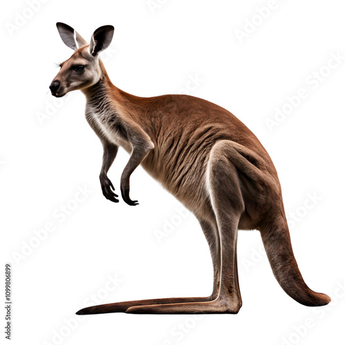 kangaroo in a white background photo