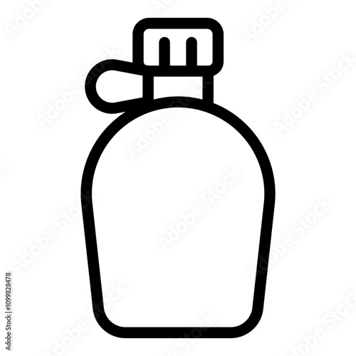 Canteen icon. Vector line icon