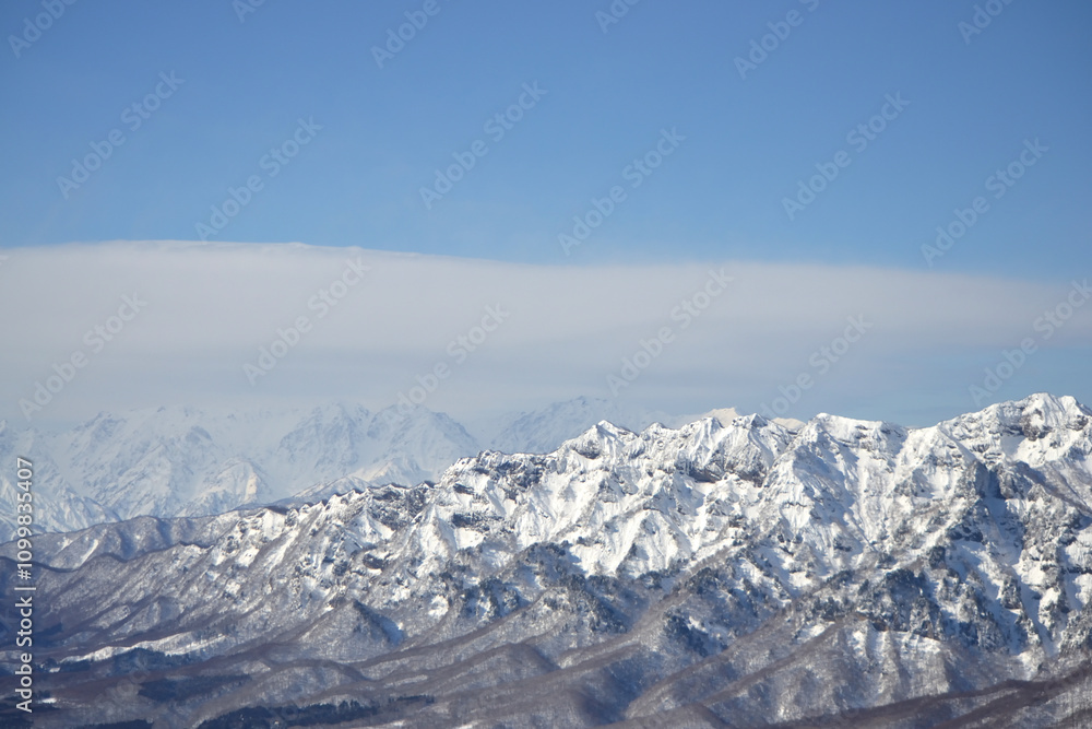 Obraz premium 雪山の壮大な景色
